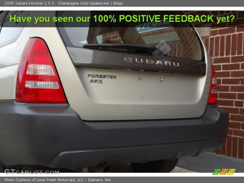 Champagne Gold Opalescent / Beige 2005 Subaru Forester 2.5 X