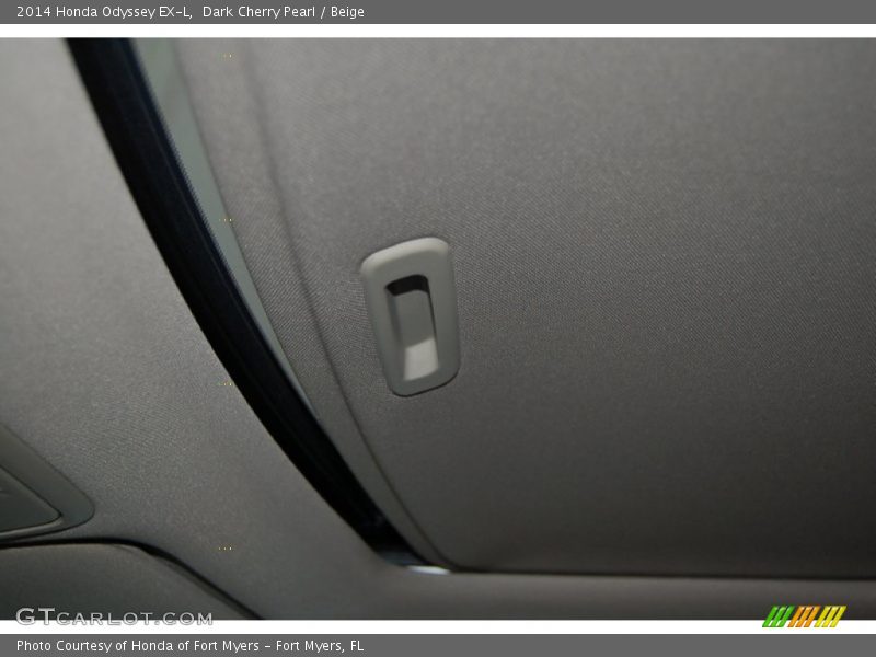 Dark Cherry Pearl / Beige 2014 Honda Odyssey EX-L