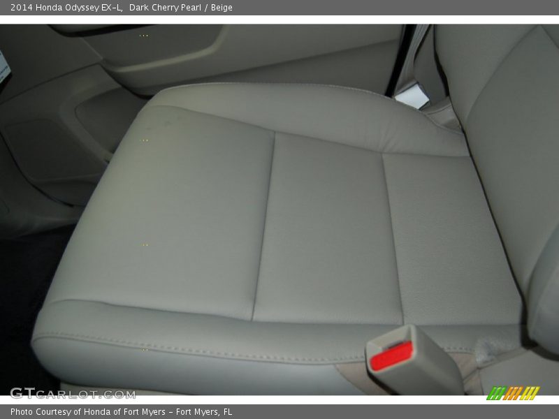 Dark Cherry Pearl / Beige 2014 Honda Odyssey EX-L