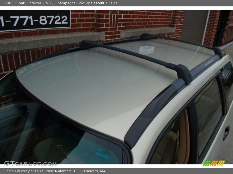 Champagne Gold Opalescent / Beige 2005 Subaru Forester 2.5 X