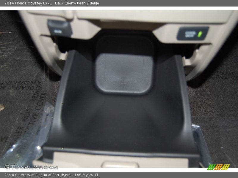Dark Cherry Pearl / Beige 2014 Honda Odyssey EX-L