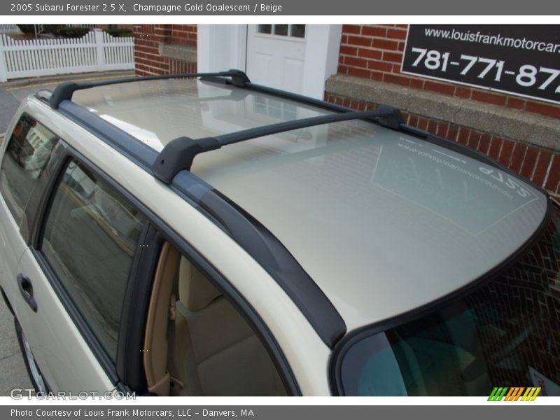 Champagne Gold Opalescent / Beige 2005 Subaru Forester 2.5 X