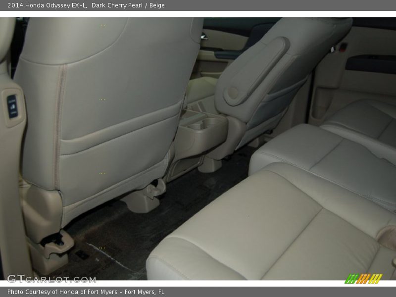 Dark Cherry Pearl / Beige 2014 Honda Odyssey EX-L