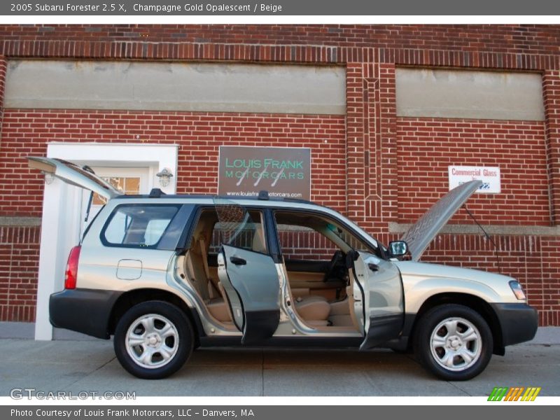 Champagne Gold Opalescent / Beige 2005 Subaru Forester 2.5 X