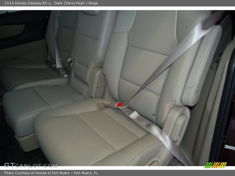 Dark Cherry Pearl / Beige 2014 Honda Odyssey EX-L