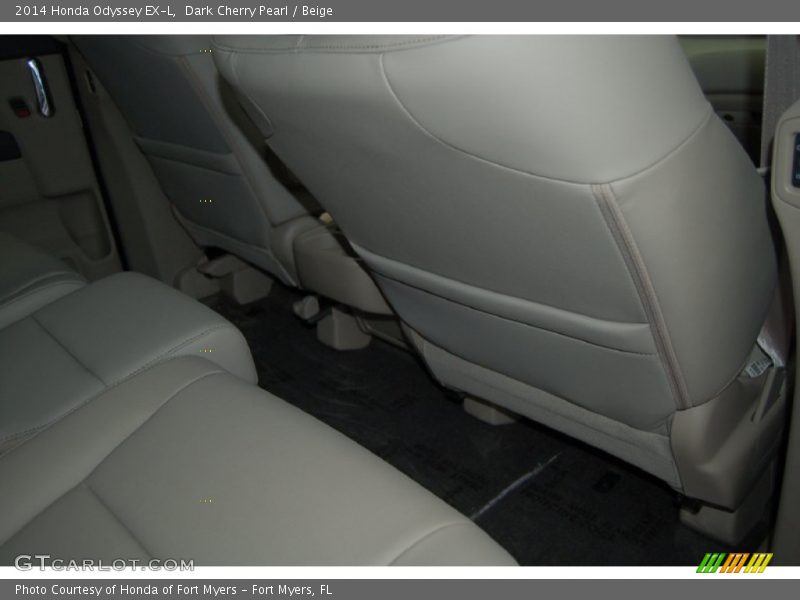 Dark Cherry Pearl / Beige 2014 Honda Odyssey EX-L