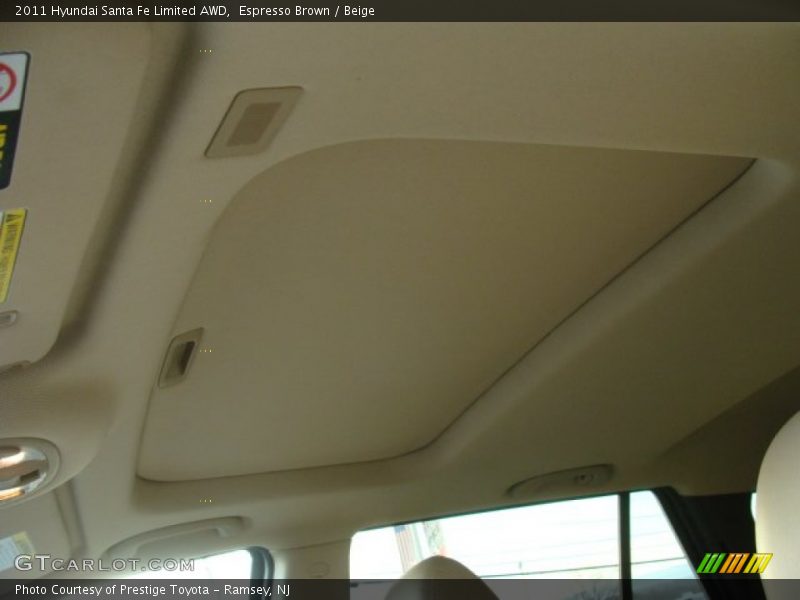 Espresso Brown / Beige 2011 Hyundai Santa Fe Limited AWD