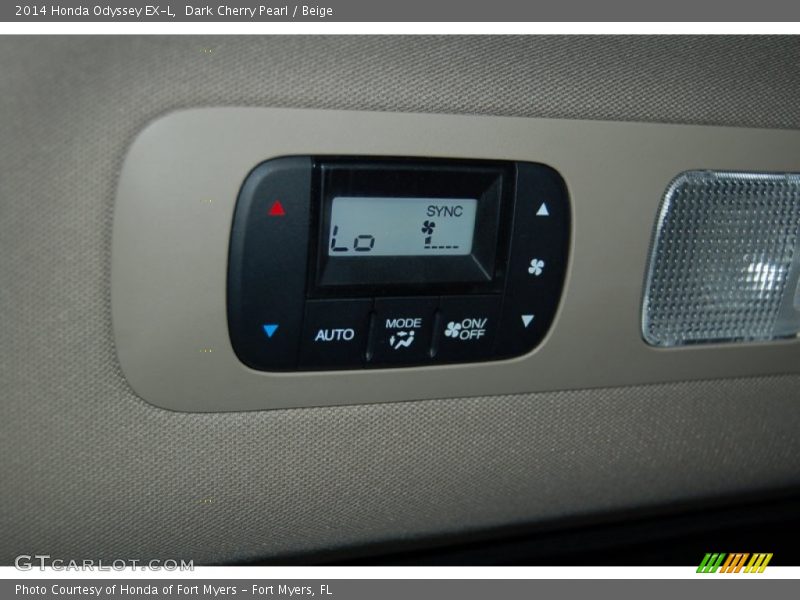 Dark Cherry Pearl / Beige 2014 Honda Odyssey EX-L
