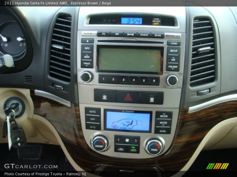 Espresso Brown / Beige 2011 Hyundai Santa Fe Limited AWD
