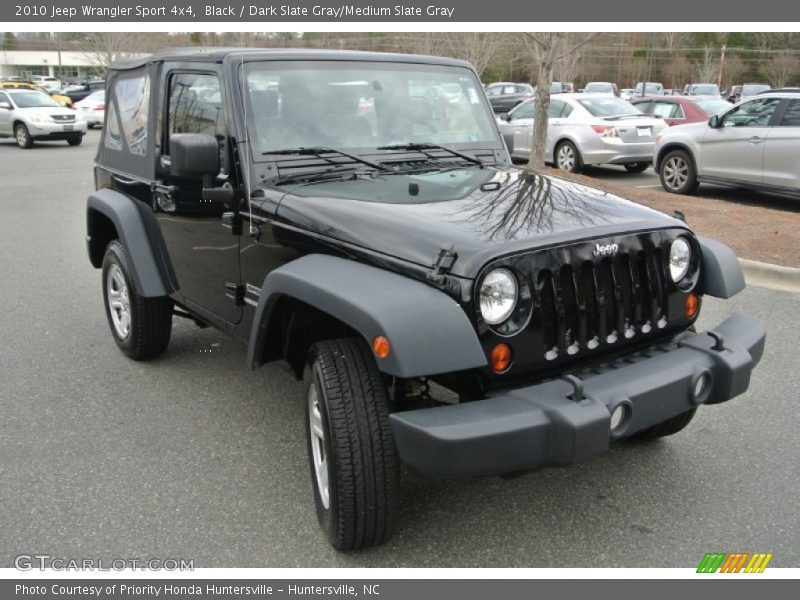 Black / Dark Slate Gray/Medium Slate Gray 2010 Jeep Wrangler Sport 4x4