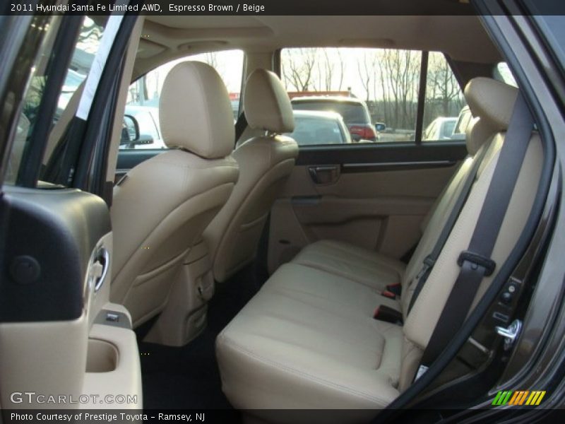 Espresso Brown / Beige 2011 Hyundai Santa Fe Limited AWD
