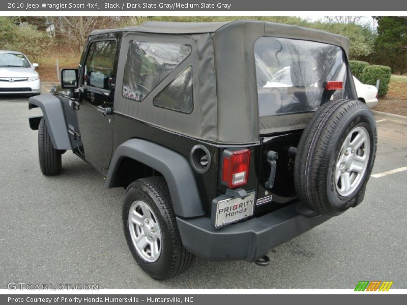 Black / Dark Slate Gray/Medium Slate Gray 2010 Jeep Wrangler Sport 4x4