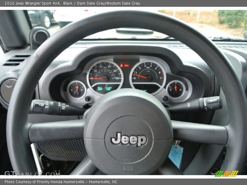 Black / Dark Slate Gray/Medium Slate Gray 2010 Jeep Wrangler Sport 4x4