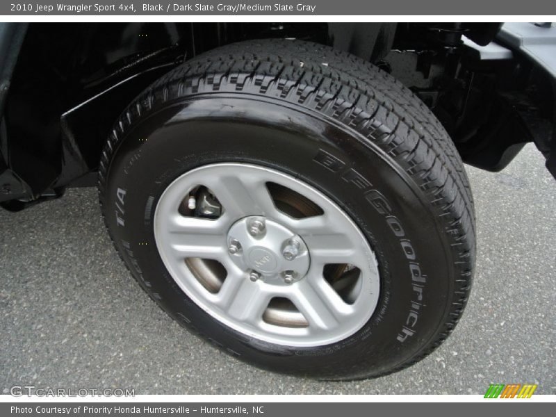 Black / Dark Slate Gray/Medium Slate Gray 2010 Jeep Wrangler Sport 4x4