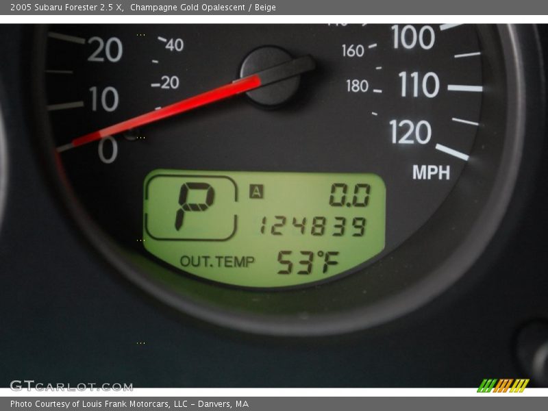 Champagne Gold Opalescent / Beige 2005 Subaru Forester 2.5 X