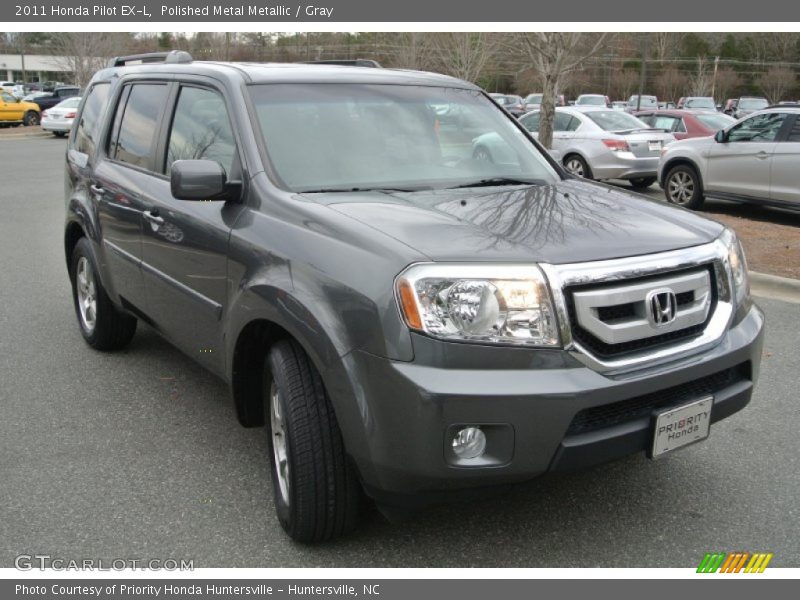 Polished Metal Metallic / Gray 2011 Honda Pilot EX-L