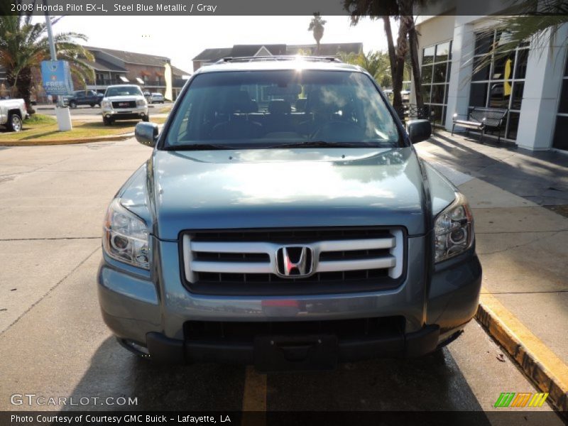 Steel Blue Metallic / Gray 2008 Honda Pilot EX-L