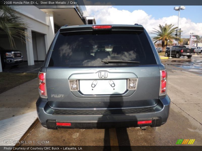 Steel Blue Metallic / Gray 2008 Honda Pilot EX-L