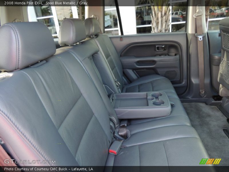 Steel Blue Metallic / Gray 2008 Honda Pilot EX-L