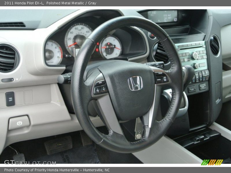 Polished Metal Metallic / Gray 2011 Honda Pilot EX-L