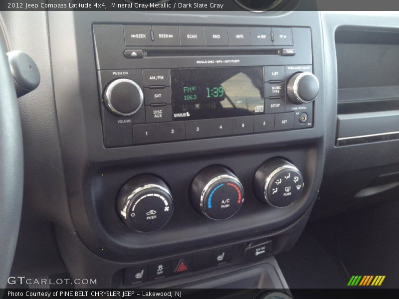 Mineral Gray Metallic / Dark Slate Gray 2012 Jeep Compass Latitude 4x4