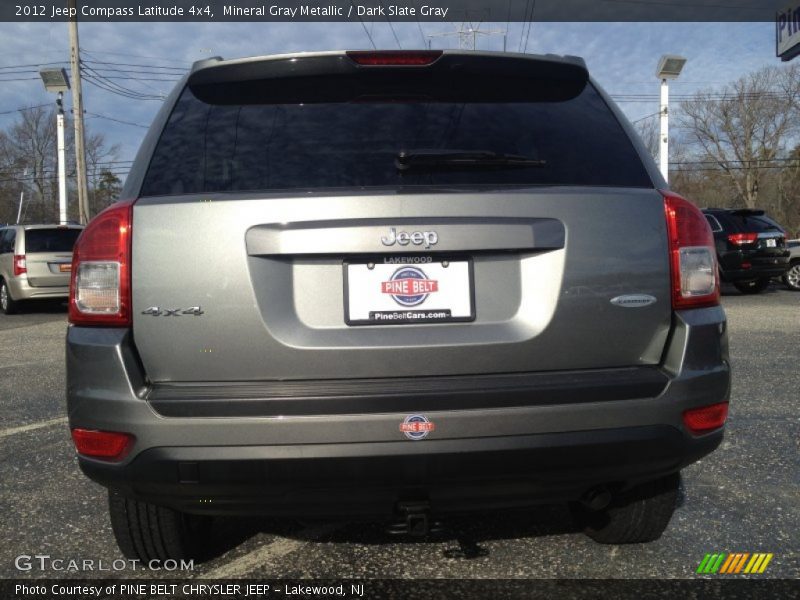 Mineral Gray Metallic / Dark Slate Gray 2012 Jeep Compass Latitude 4x4