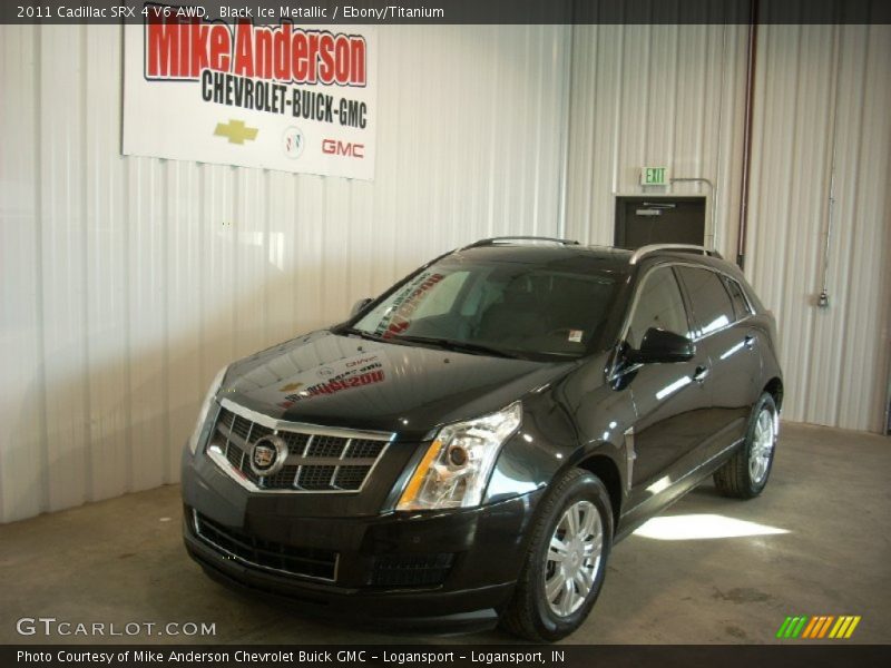 Black Ice Metallic / Ebony/Titanium 2011 Cadillac SRX 4 V6 AWD