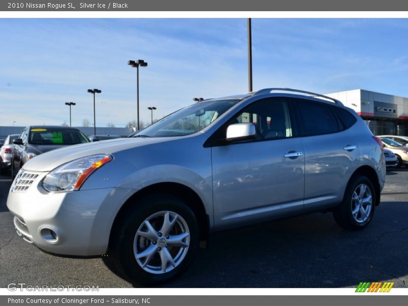 Silver Ice / Black 2010 Nissan Rogue SL