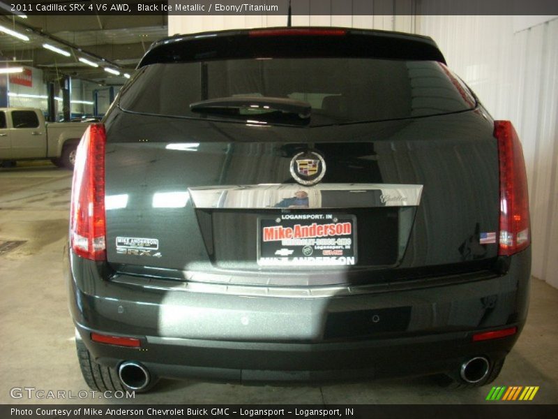 Black Ice Metallic / Ebony/Titanium 2011 Cadillac SRX 4 V6 AWD
