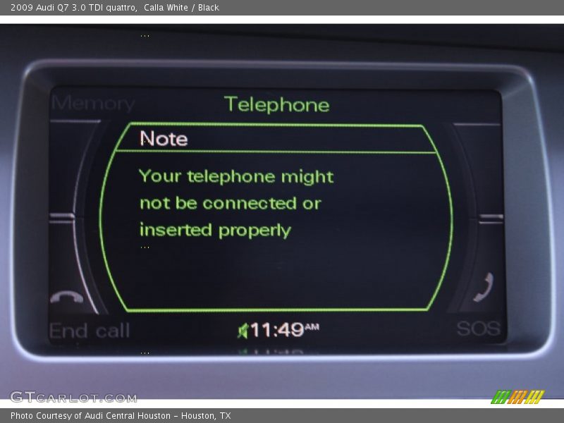 Calla White / Black 2009 Audi Q7 3.0 TDI quattro