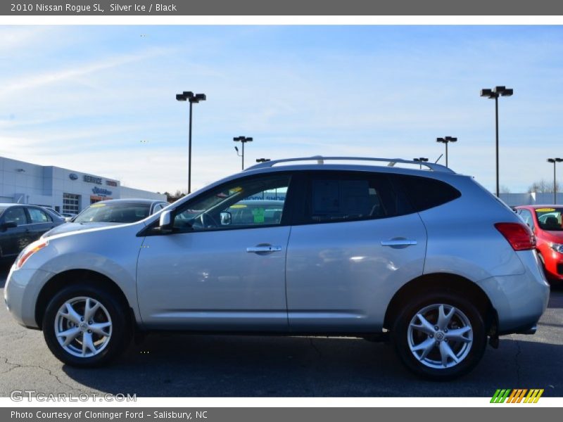 Silver Ice / Black 2010 Nissan Rogue SL