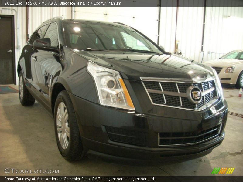 Black Ice Metallic / Ebony/Titanium 2011 Cadillac SRX 4 V6 AWD