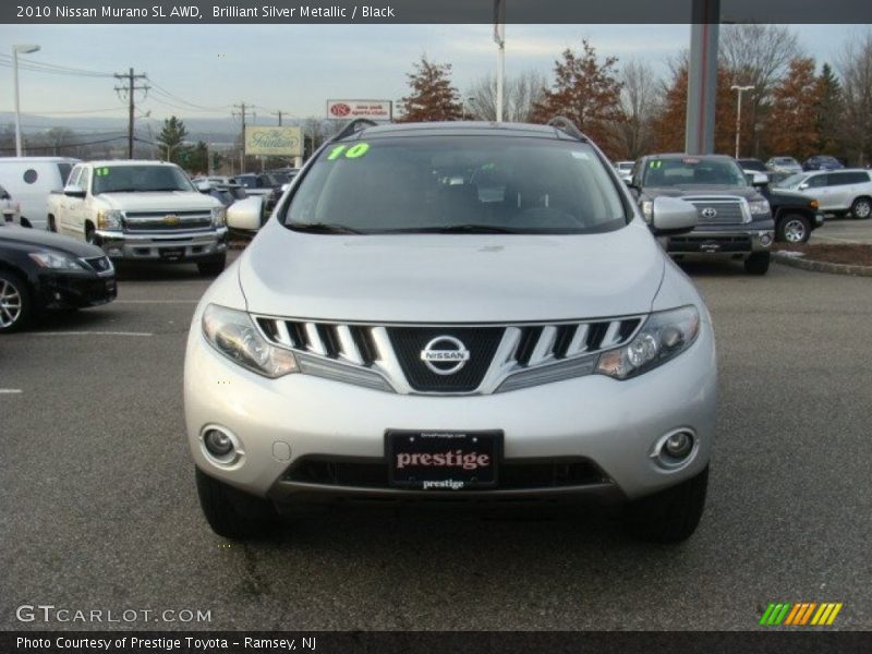 Brilliant Silver Metallic / Black 2010 Nissan Murano SL AWD