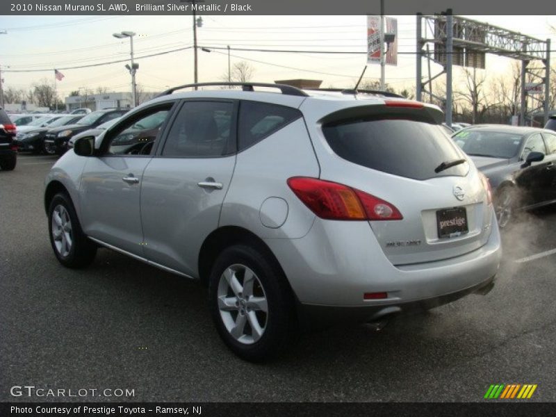 Brilliant Silver Metallic / Black 2010 Nissan Murano SL AWD