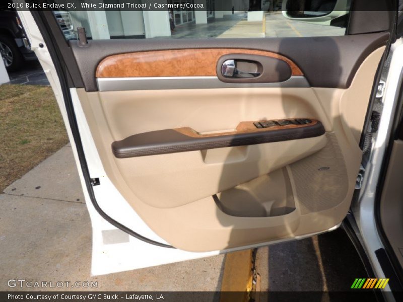 White Diamond Tricoat / Cashmere/Cocoa 2010 Buick Enclave CX