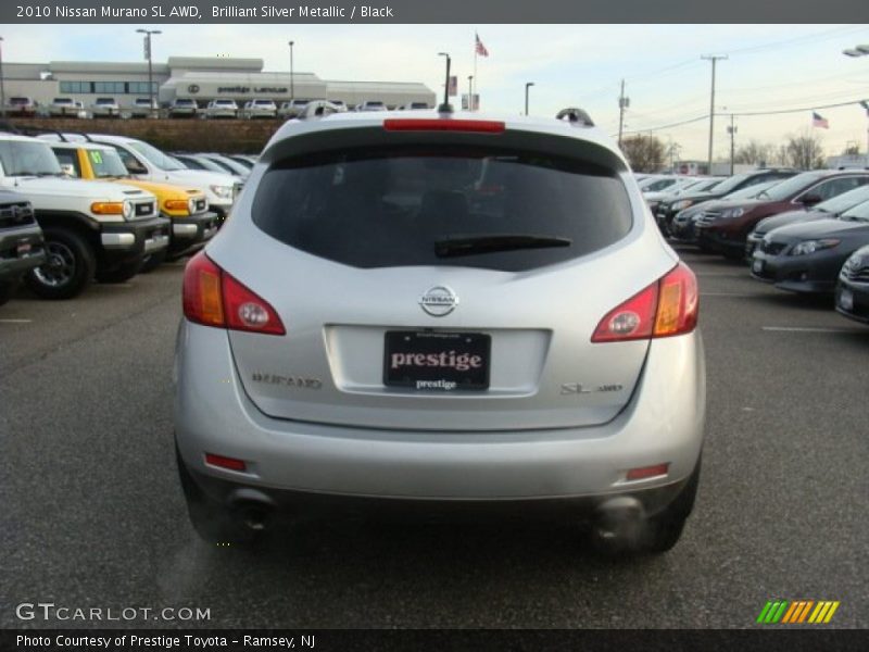 Brilliant Silver Metallic / Black 2010 Nissan Murano SL AWD