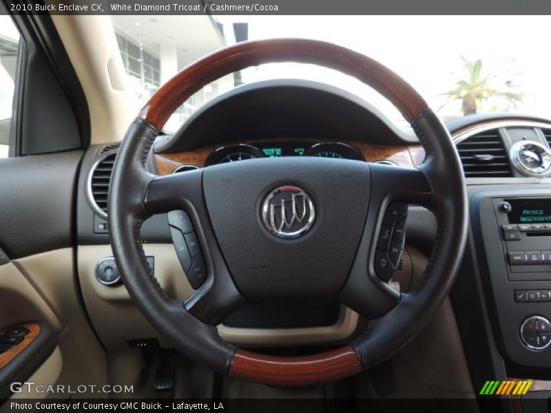 White Diamond Tricoat / Cashmere/Cocoa 2010 Buick Enclave CX