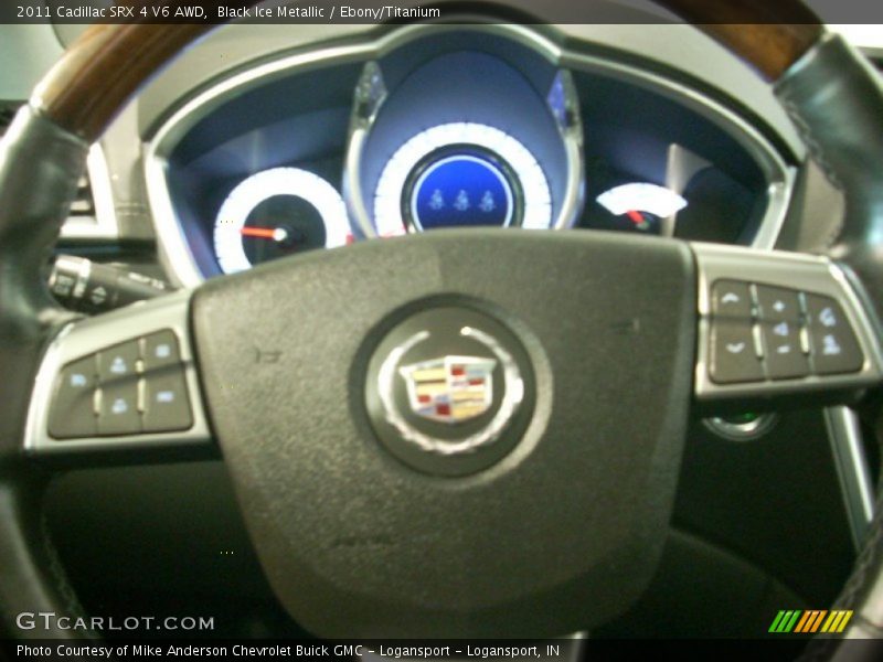 Black Ice Metallic / Ebony/Titanium 2011 Cadillac SRX 4 V6 AWD