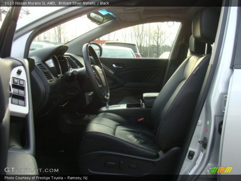 Brilliant Silver Metallic / Black 2010 Nissan Murano SL AWD