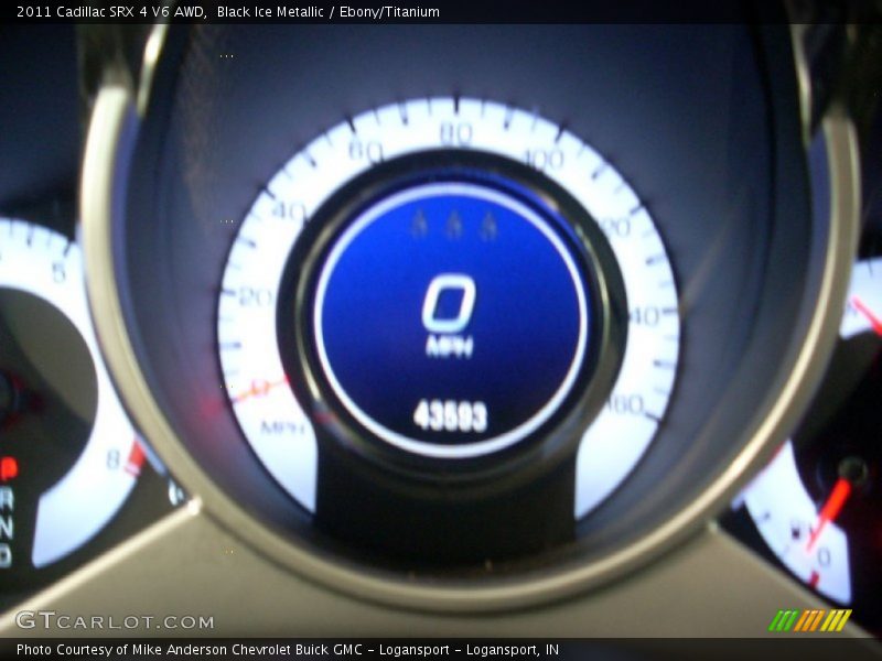 Black Ice Metallic / Ebony/Titanium 2011 Cadillac SRX 4 V6 AWD