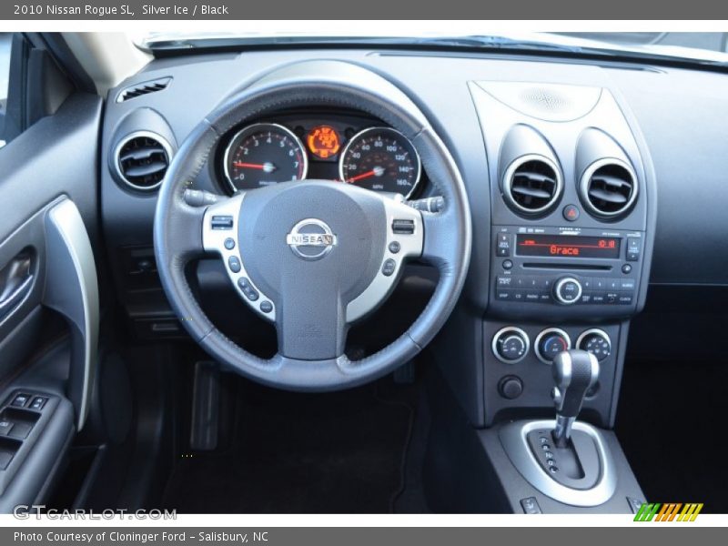 Silver Ice / Black 2010 Nissan Rogue SL