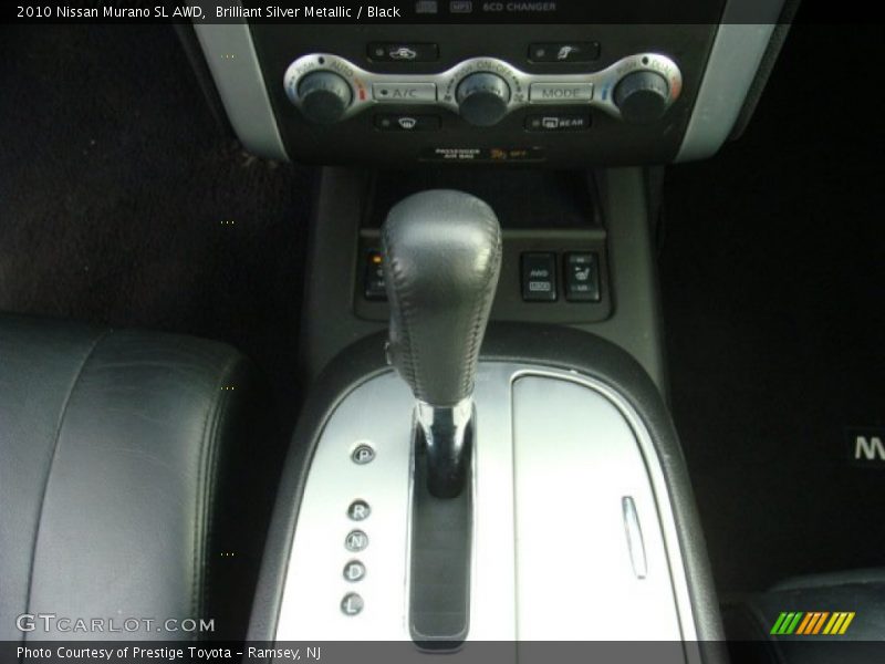 Brilliant Silver Metallic / Black 2010 Nissan Murano SL AWD