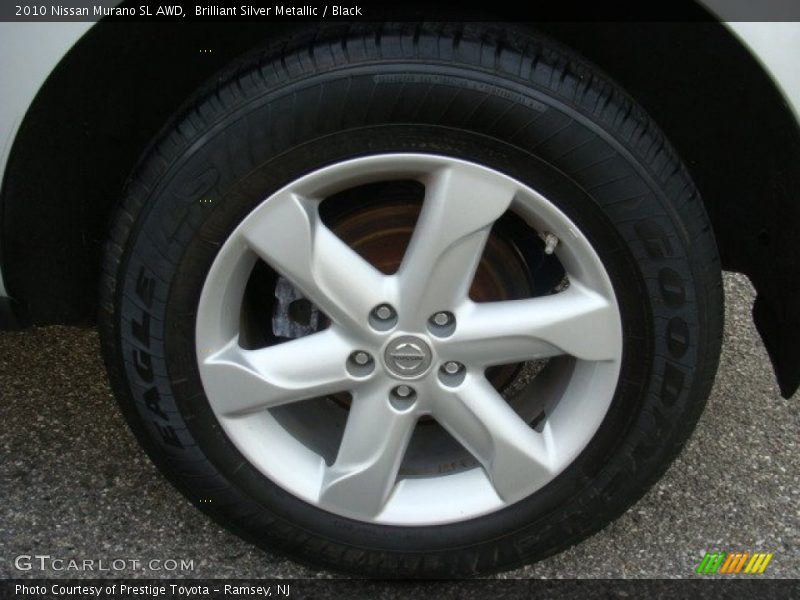 Brilliant Silver Metallic / Black 2010 Nissan Murano SL AWD