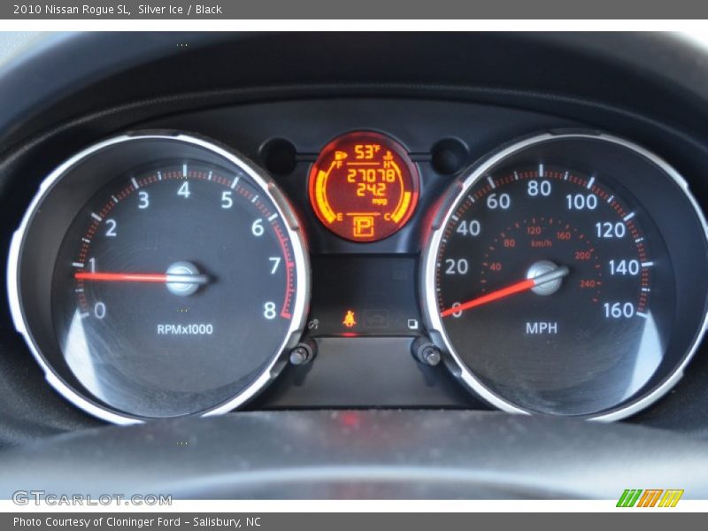 Silver Ice / Black 2010 Nissan Rogue SL