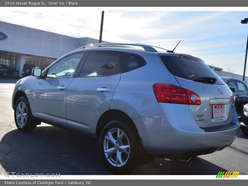 Silver Ice / Black 2010 Nissan Rogue SL