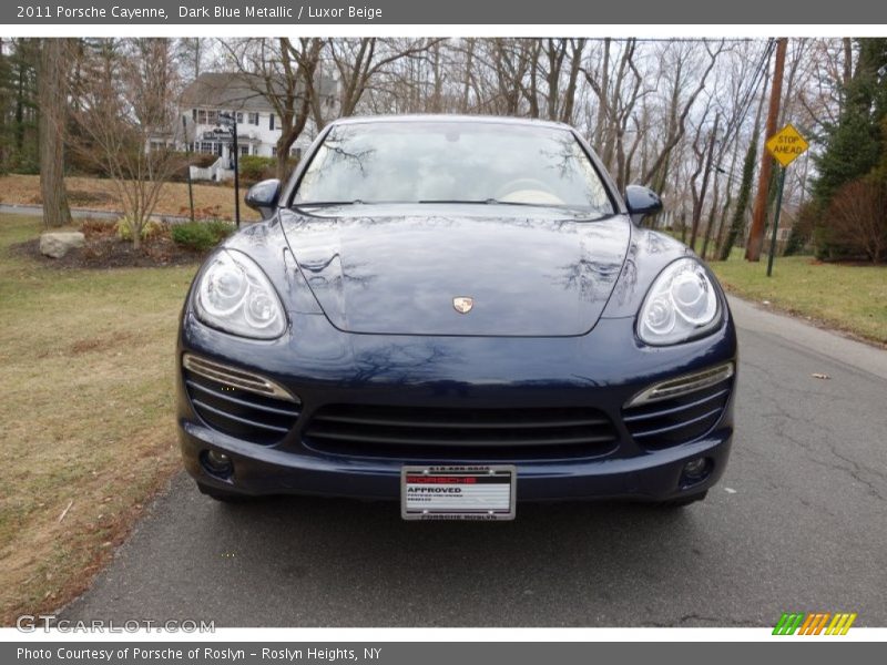 Dark Blue Metallic / Luxor Beige 2011 Porsche Cayenne