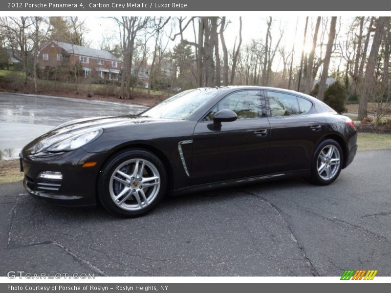 Carbon Grey Metallic / Luxor Beige 2012 Porsche Panamera 4