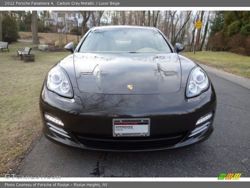 Carbon Grey Metallic / Luxor Beige 2012 Porsche Panamera 4
