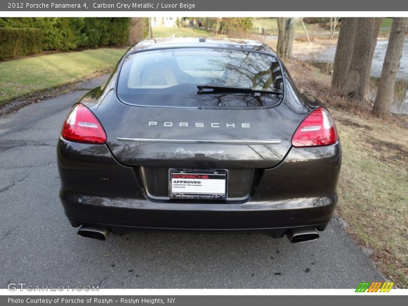 Carbon Grey Metallic / Luxor Beige 2012 Porsche Panamera 4
