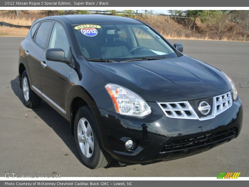 Super Black / Black 2012 Nissan Rogue S Special Edition